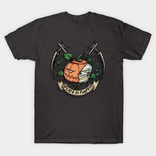 Death By Pumpkin T-Shirt by Ionfox